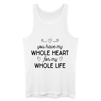 Romantische Liebeserklärung - Männer Bio Tank Top - Weiß - Vorne
