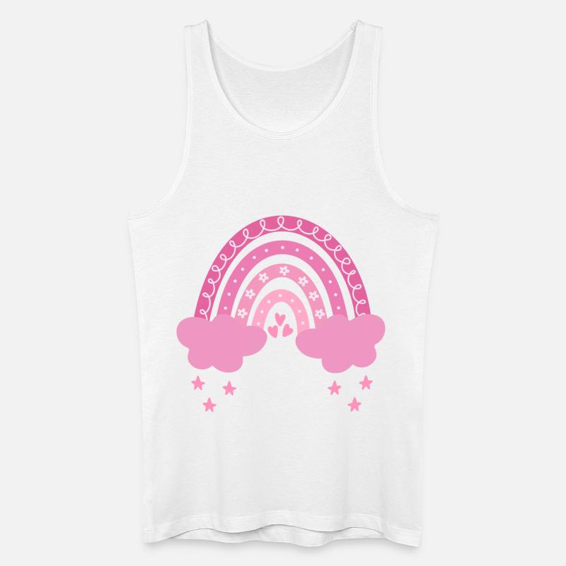 Arcobaleno Boho - Canotta ecologica da uomo - bianco