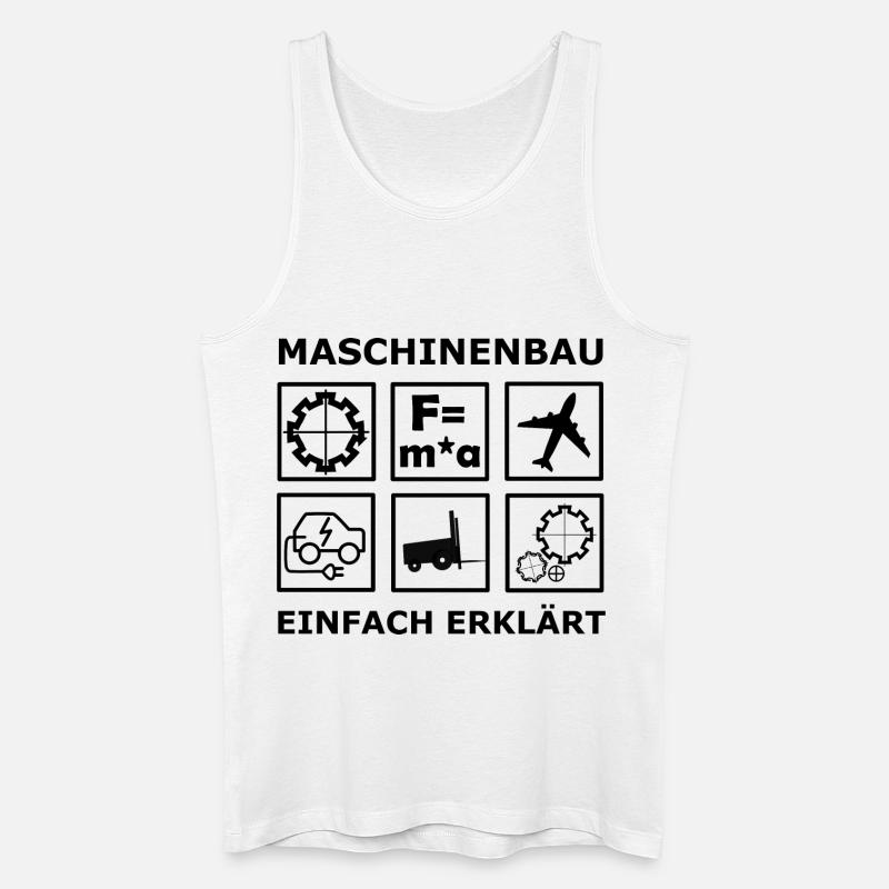 Mechanical Engineering Engineers - Men’s Organic Tank Top - white