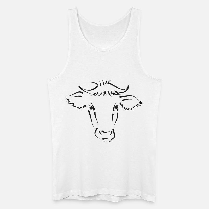 Kuh Kühe - Männer Bio Tank Top - Weiß