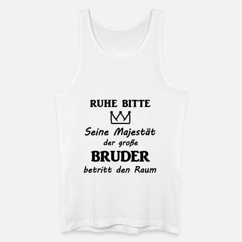 Großer Bruder - Männer Bio Tank Top - Weiß
