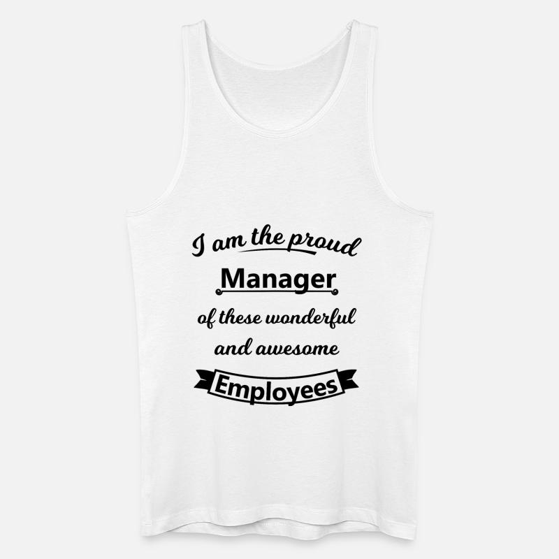 Manager - Männer Bio Tank Top - Weiß