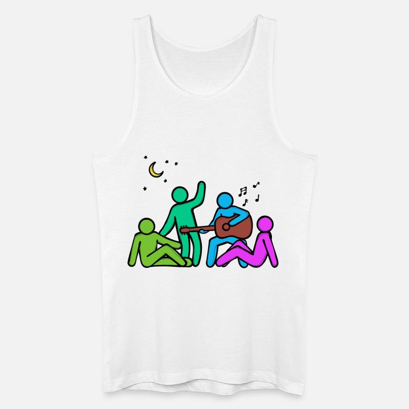 Beste Freunde Kumpel Freundschaft - Männer Bio Tank Top - Weiß