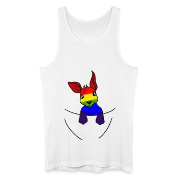 Koala LGBT Regenbogenfahne Gay Pride Gay - Männer Bio Tank Top - Weiß - Vorne