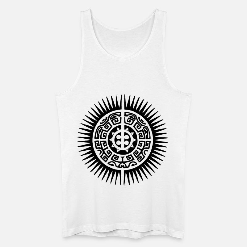Sonnenschein von Schwarzpolynesien - Männer Bio Tank Top - Weiß