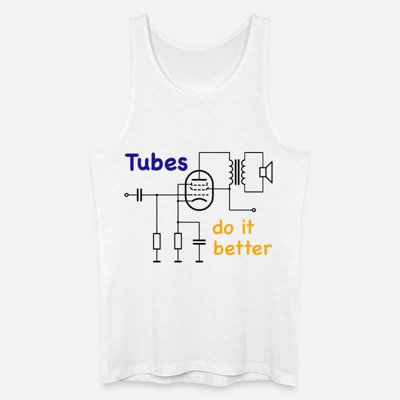 Vacuum Tubes do it better - Männer Bio Tank Top - Weiß