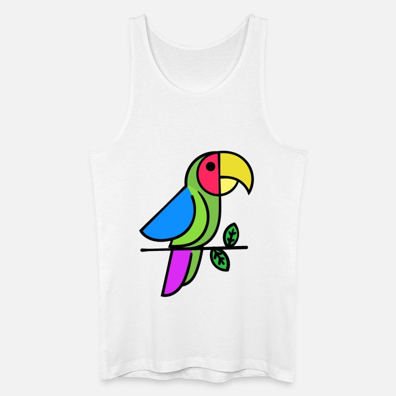 Natur Vogel Tiere - Männer Bio Tank Top - Weiß