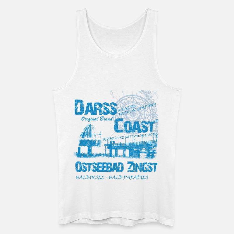 DarssCoast - Ostseebad Zingst - Männer Bio Tank Top - Weiß
