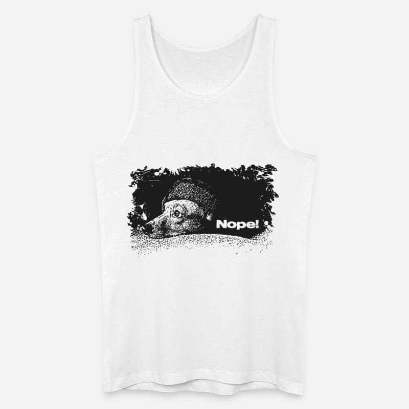 Nope - Heute nicht - Männer Bio Tank Top - Weiß