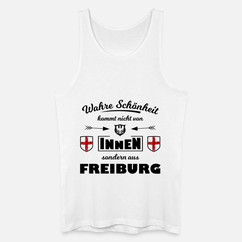 Freiburger im Breisgau - Männer Bio Tank Top - Weiß