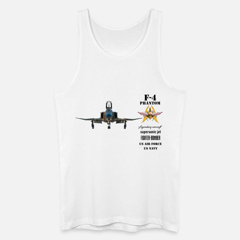 F-4 Phantom - Männer Bio Tank Top - Weiß