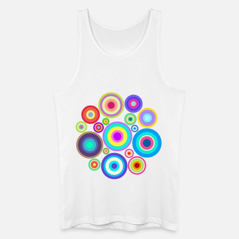 Peinture Dessin Creative Abstract Art Patterns - Débardeur bio Homme - blanc