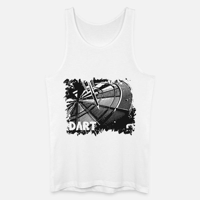 Dartscheibe - Darts - Dartpfeile - Darten - Männer Bio Tank Top - Weiß