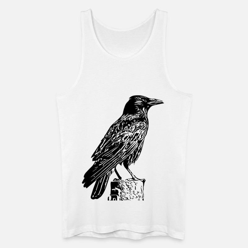 schwarzer Rabe - Männer Bio Tank Top - Weiß