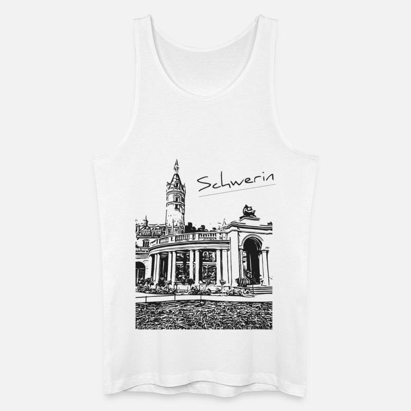 Schwerin Schweriner Schlossgarten - Männer Bio Tank Top - Weiß