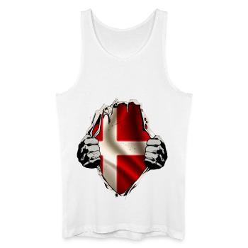 Le Danemark sous la chemise - Débardeur bio Homme - blanc - Devant