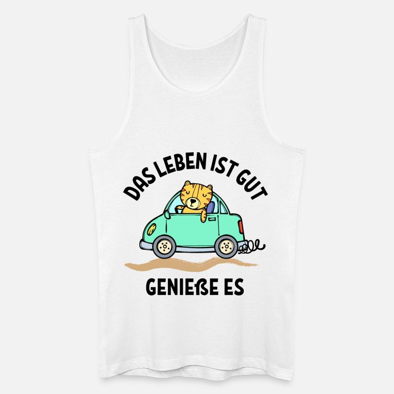Auto Statement Autofahren Autofahrer Wagen - Männer Bio Tank Top - Weiß