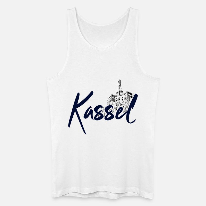 Kassel - Männer Bio Tank Top - Weiß