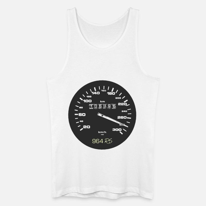 Highspeed - Tacho - Speedmeter - Männer Bio Tank Top - Weiß