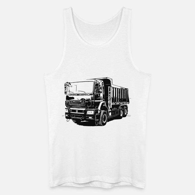 KAMAZ - КАМАЗ Kipper - Männer Bio Tank Top - Weiß