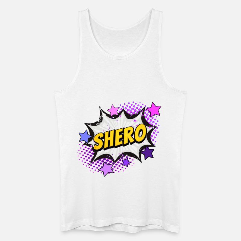 Shero - die Heldin - Männer Bio Tank Top - Weiß