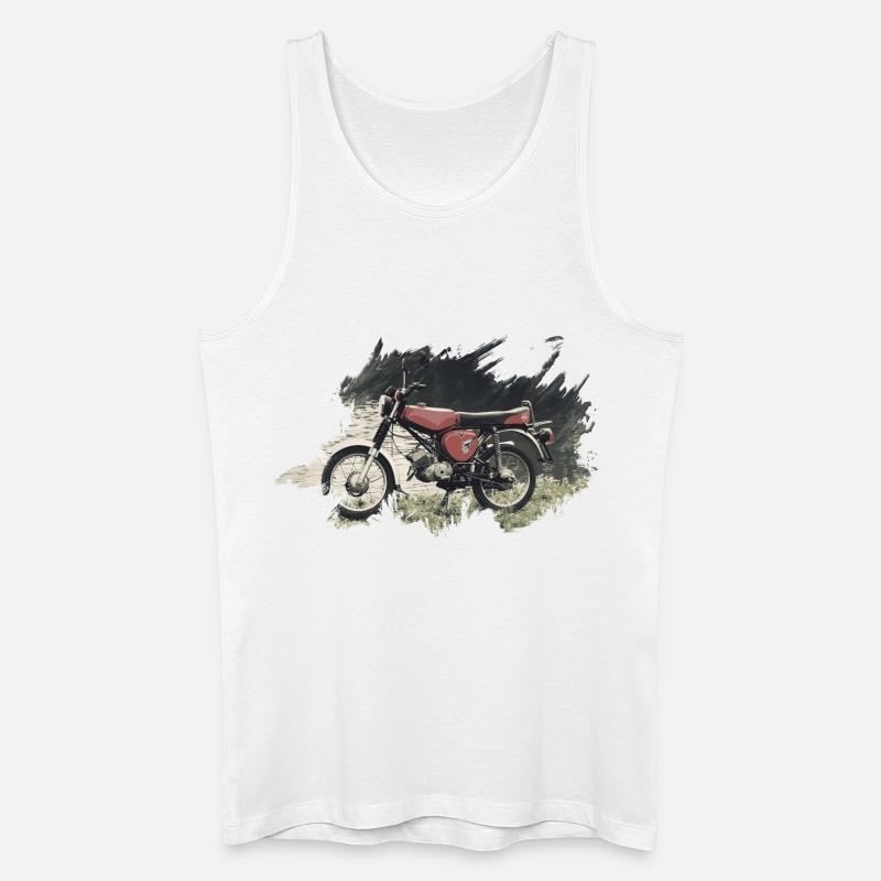 Enduro S51 - Männer Bio Tank Top - Weiß