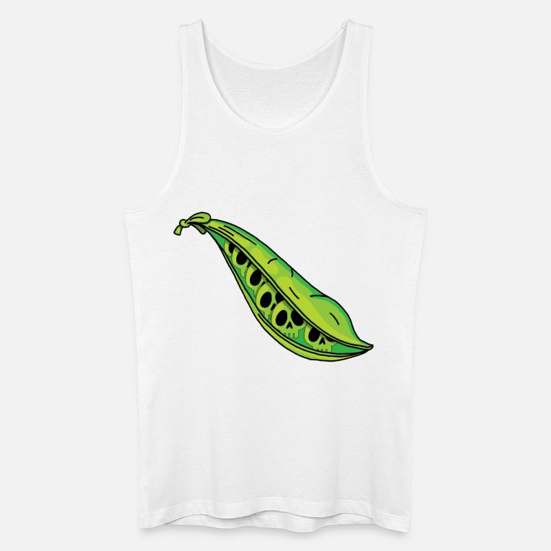 Erbsenschädel - Männer Bio Tank Top - Weiß