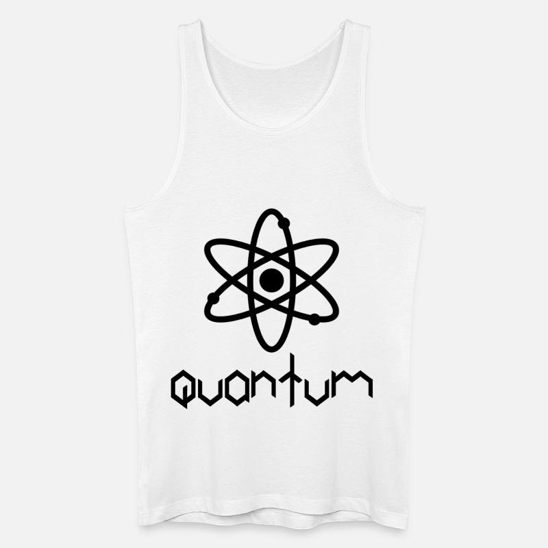 Quantum - Männer Bio Tank Top - Weiß
