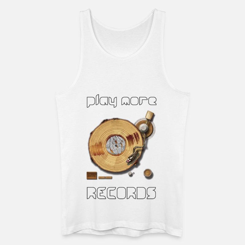 DJ - Männer Bio Tank Top - Weiß