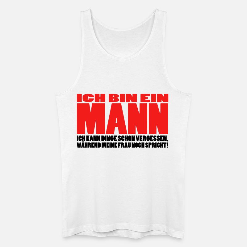 mann spruch witzig männer ehemann ehe - Männer Bio Tank Top - Weiß