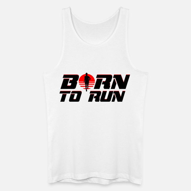 Runner - Männer Bio Tank Top - Weiß
