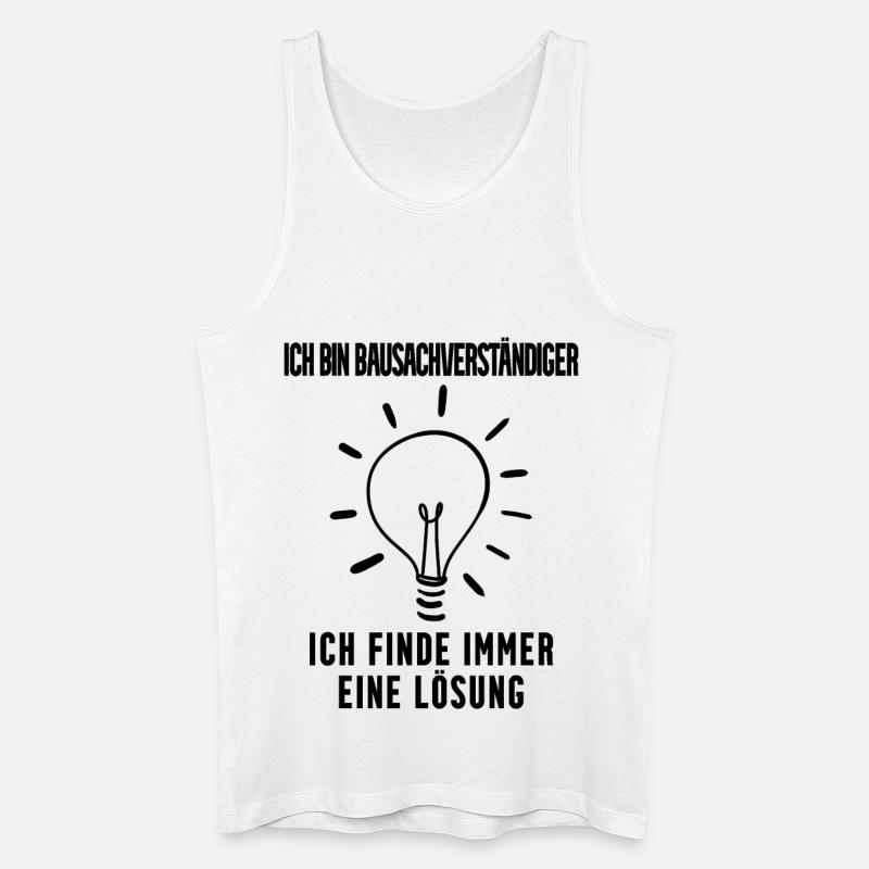 Bausachverständiger Beruf Ausbildung - Männer Bio Tank Top - Weiß