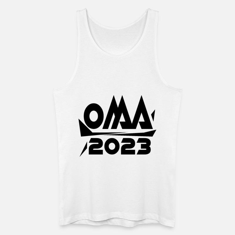 Großmutter 2023 - Oma Geschenk - Männer Bio Tank Top - Weiß