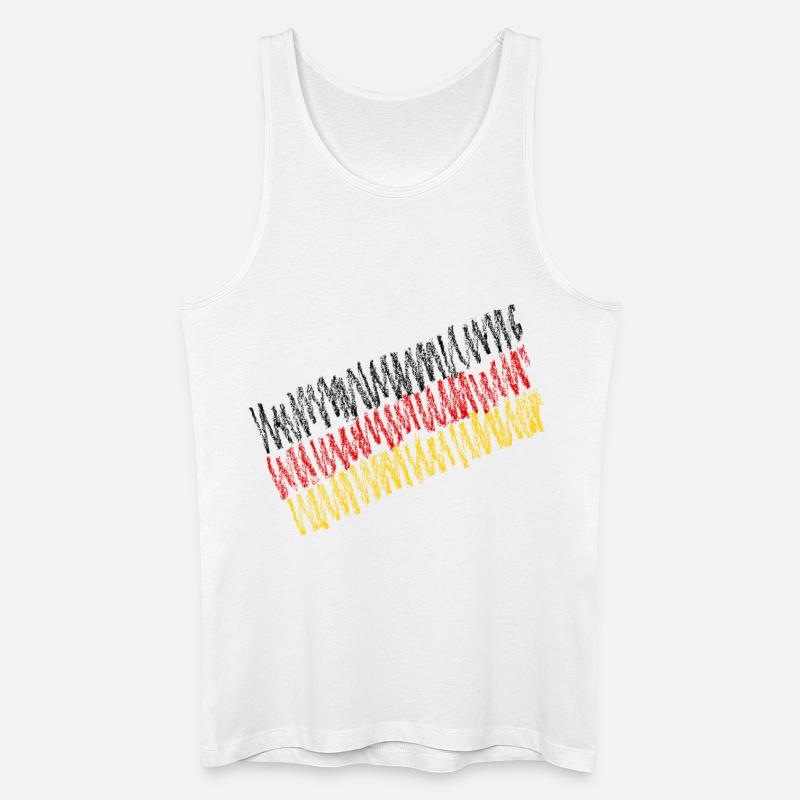Deutschland - Männer Bio Tank Top - Weiß
