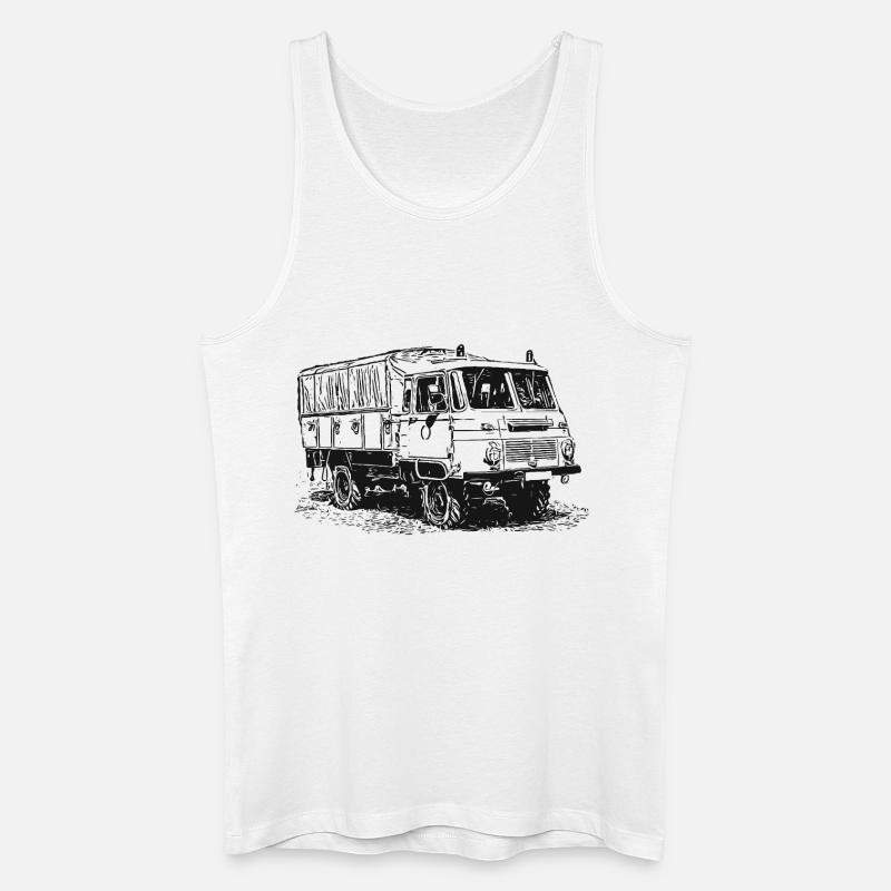 Robur LO LD MTW mit Blaulicht - Männer Bio Tank Top - Weiß