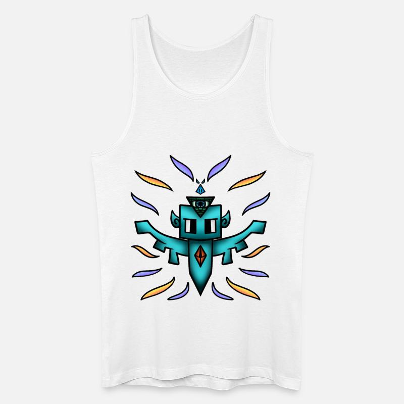 Der Geist der Illuminaten - Männer Bio Tank Top - Weiß