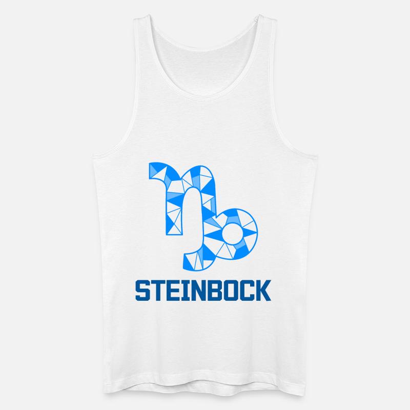 Steinbock Sternbild Tierkreiszeichen Esoterik - Männer Bio Tank Top - Weiß