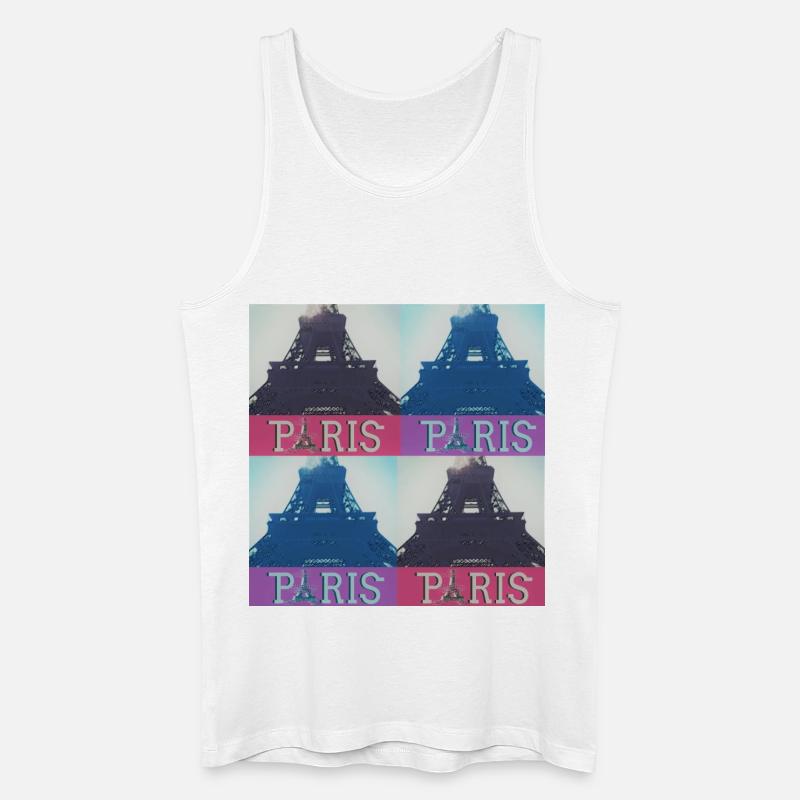 paris eiffel - Männer Bio Tank Top - Weiß