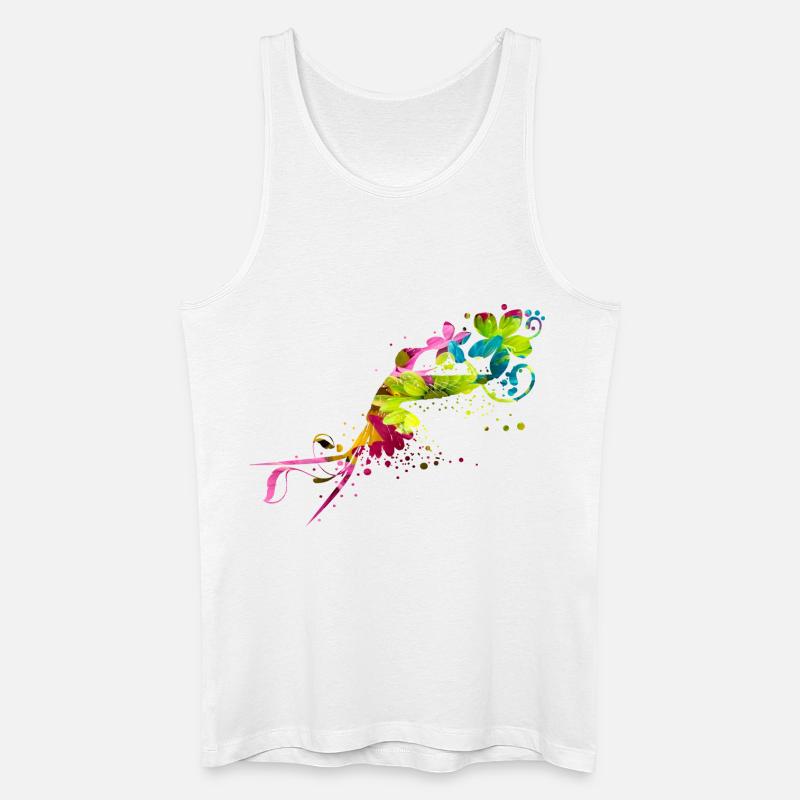 Colobri - Männer Bio Tank Top - Weiß