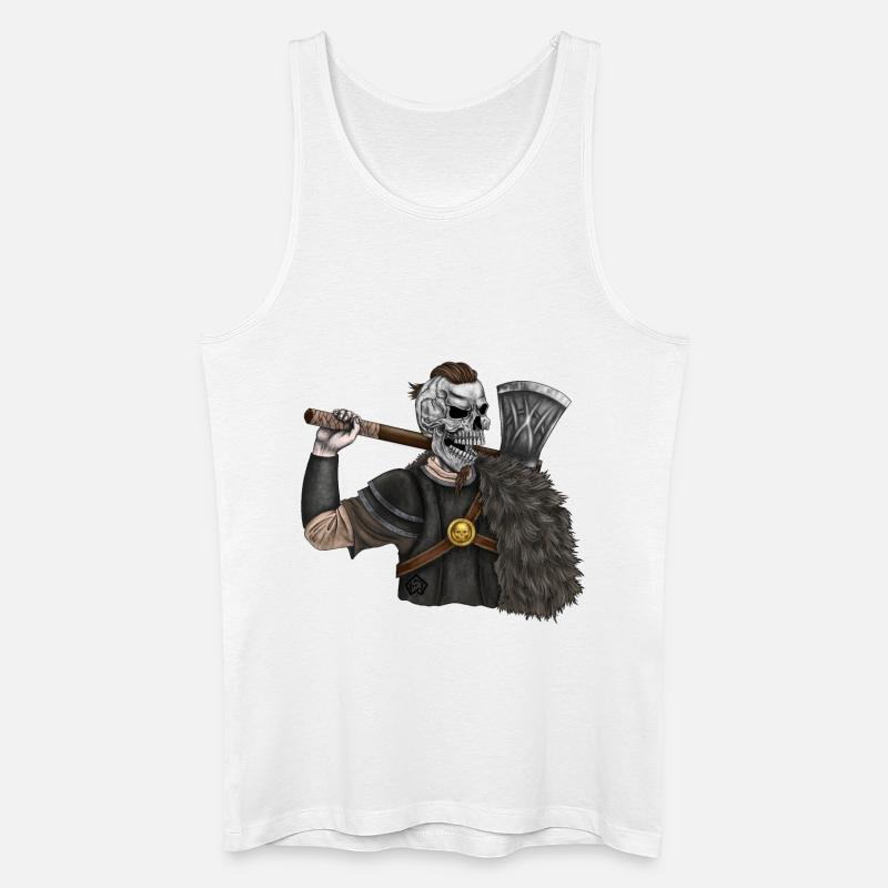 Wikinger, Odin, Thor, Wallhalla, Berserker - Männer Bio Tank Top - Weiß
