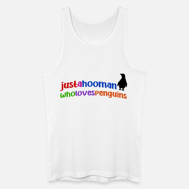 Pinguin Cool Statement Tier Südpol Vogel - Männer Bio Tank Top - Weiß