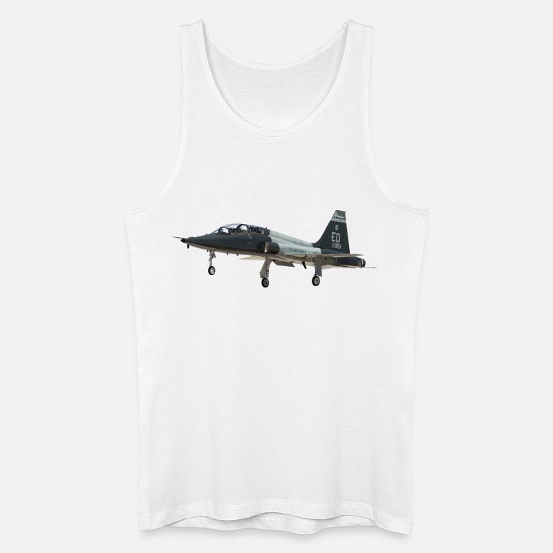 T-38C Talon - Männer Bio Tank Top - Weiß