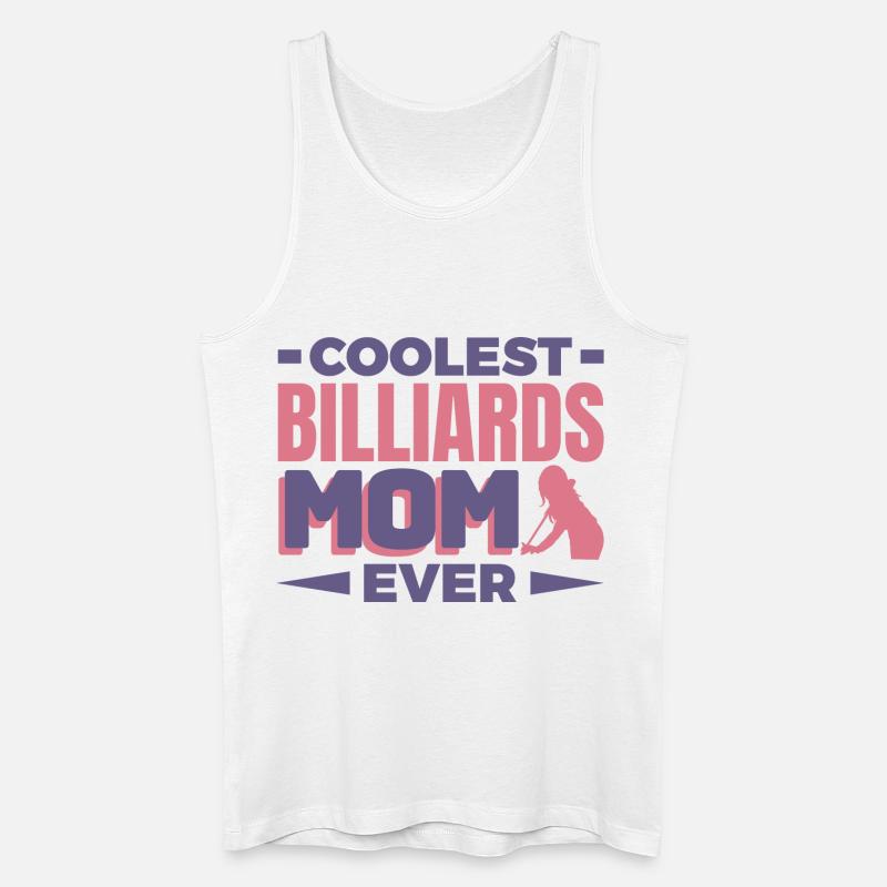 Billard Mutter - Männer Bio Tank Top - Weiß
