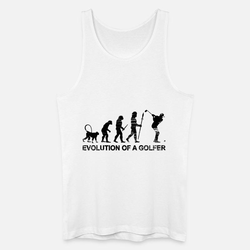 Entwicklung des Golfs - Männer Bio Tank Top - Weiß