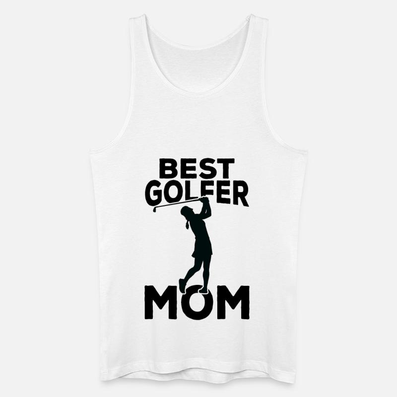 Beste Golfer Mama - Männer Bio Tank Top - Weiß