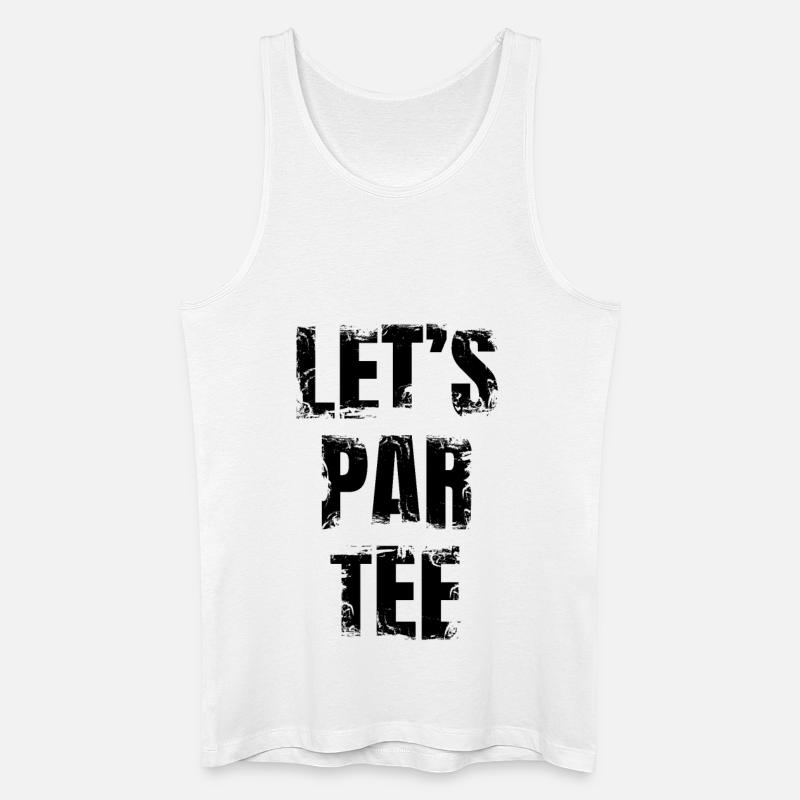 Lustiger Golf Witz - Männer Bio Tank Top - Weiß
