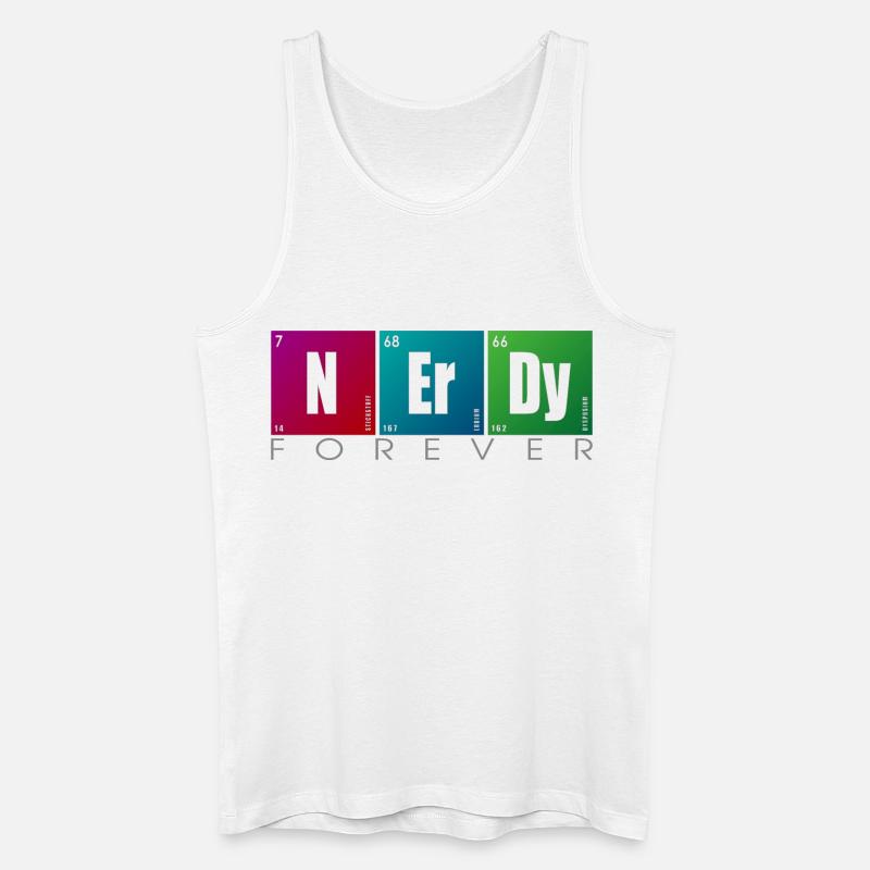 NERDY forever - NERDY Elements - Männer Bio Tank Top - Weiß