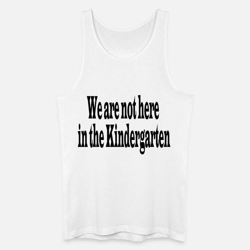 Kindergarten - Männer Bio Tank Top - Weiß