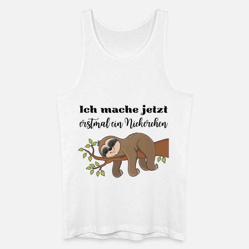 Ich mache jetzt erstmal ein Nickerchen - Männer Bio Tank Top - Weiß