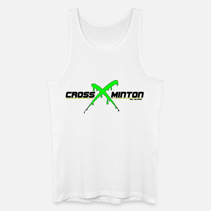Crossminton - Männer Bio Tank Top - Weiß